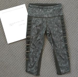 Lululemon olive green luxtreme crops